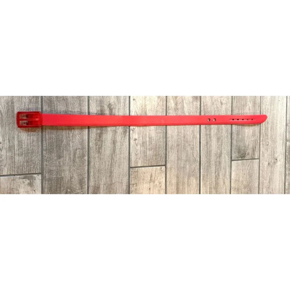 Fedaboa Men's Belt Red Rubber Y2K Streetwear